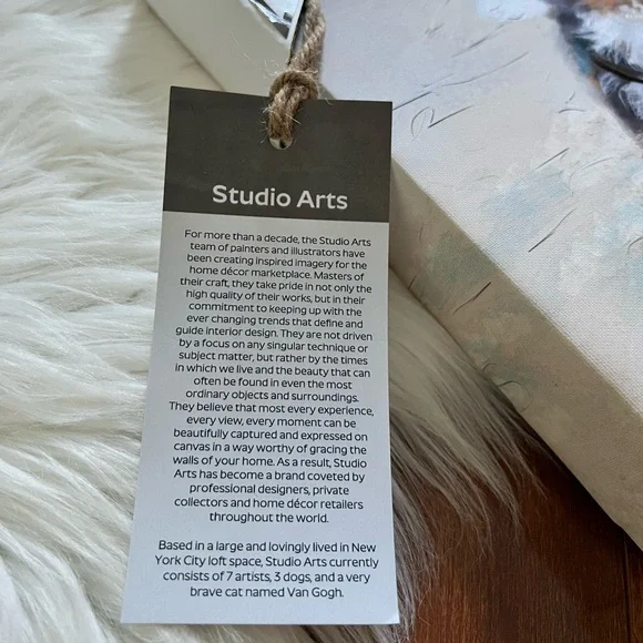 NWT Dog at Beach with Beachball Canvas Wall Art by Studio Arts - Picture 8 of 10